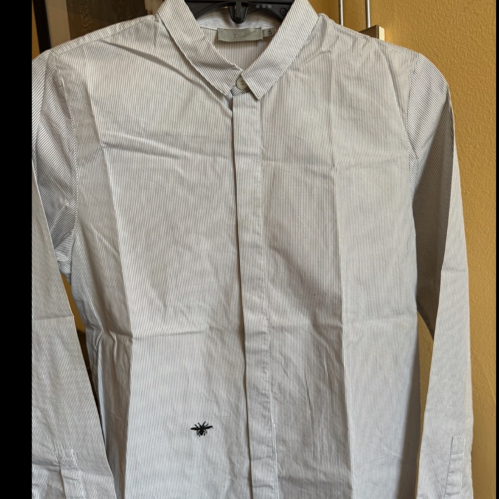 Christian Dior Long Sleeve Button Down Dress Shirt Boys size 12A